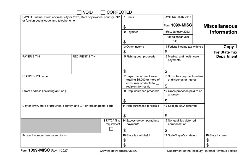 Basic 1099-MISC Filing Instructions